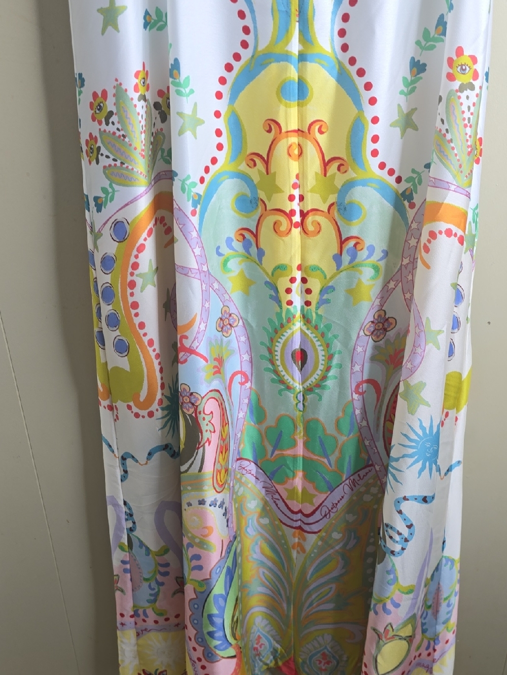 Antonio Melani Lucia Printed Statin Strapless Maxi Dress Size 6 - Picture 9 of 10